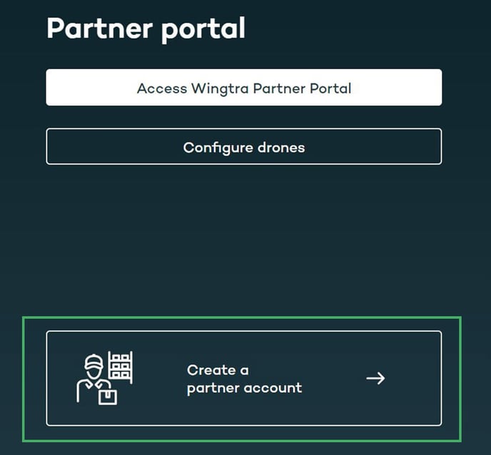 Drone configuration_create partner account