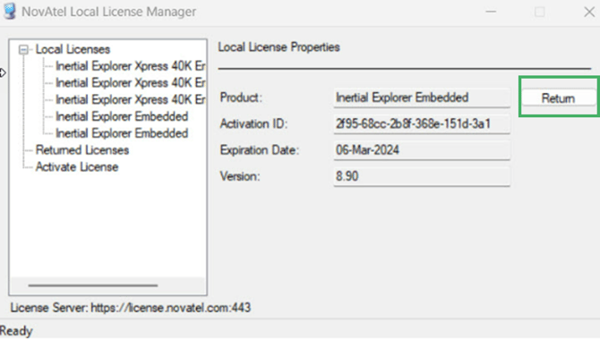 LIDAR release license