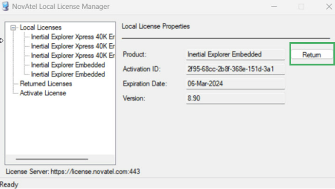 LIDAR release license