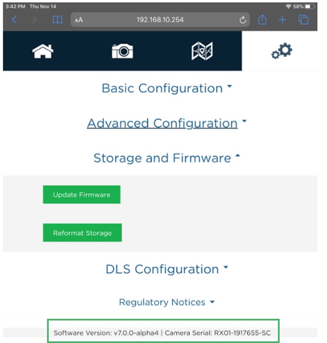 RE-P_firmware version