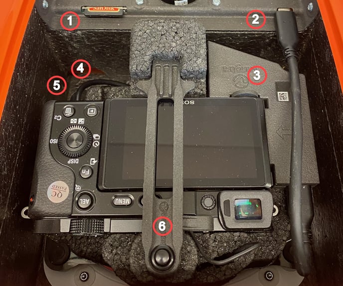 Set up Sony a6100 nadir camera