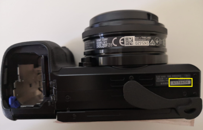 a6100_serial number