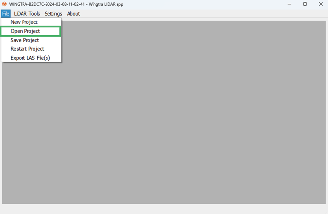 open project
