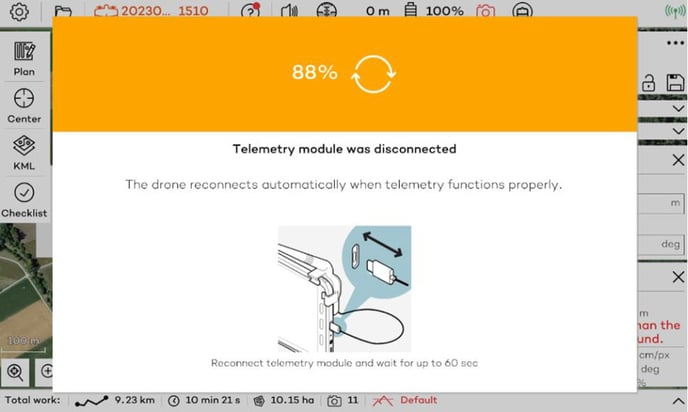 telemetry disconnected