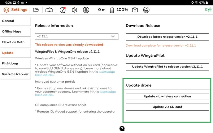 update drone 2.11.1