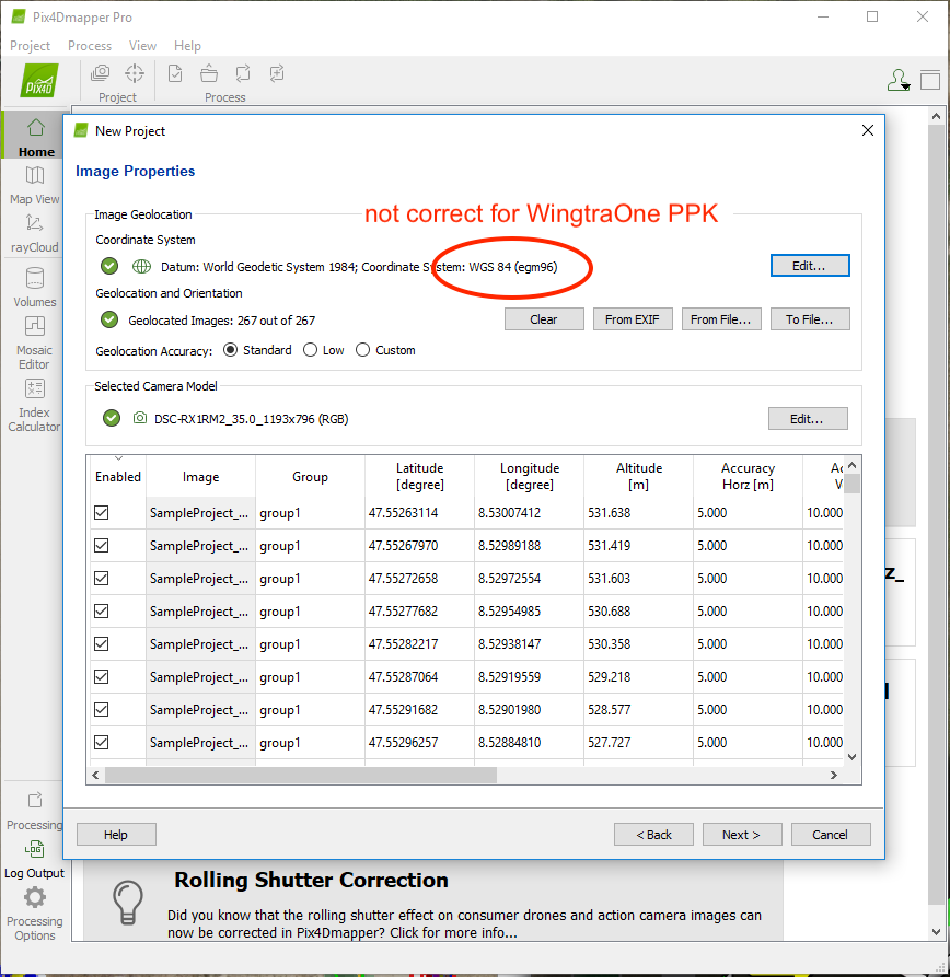 Pix4D_processing_newproject_selectcoordinate_notcorrect